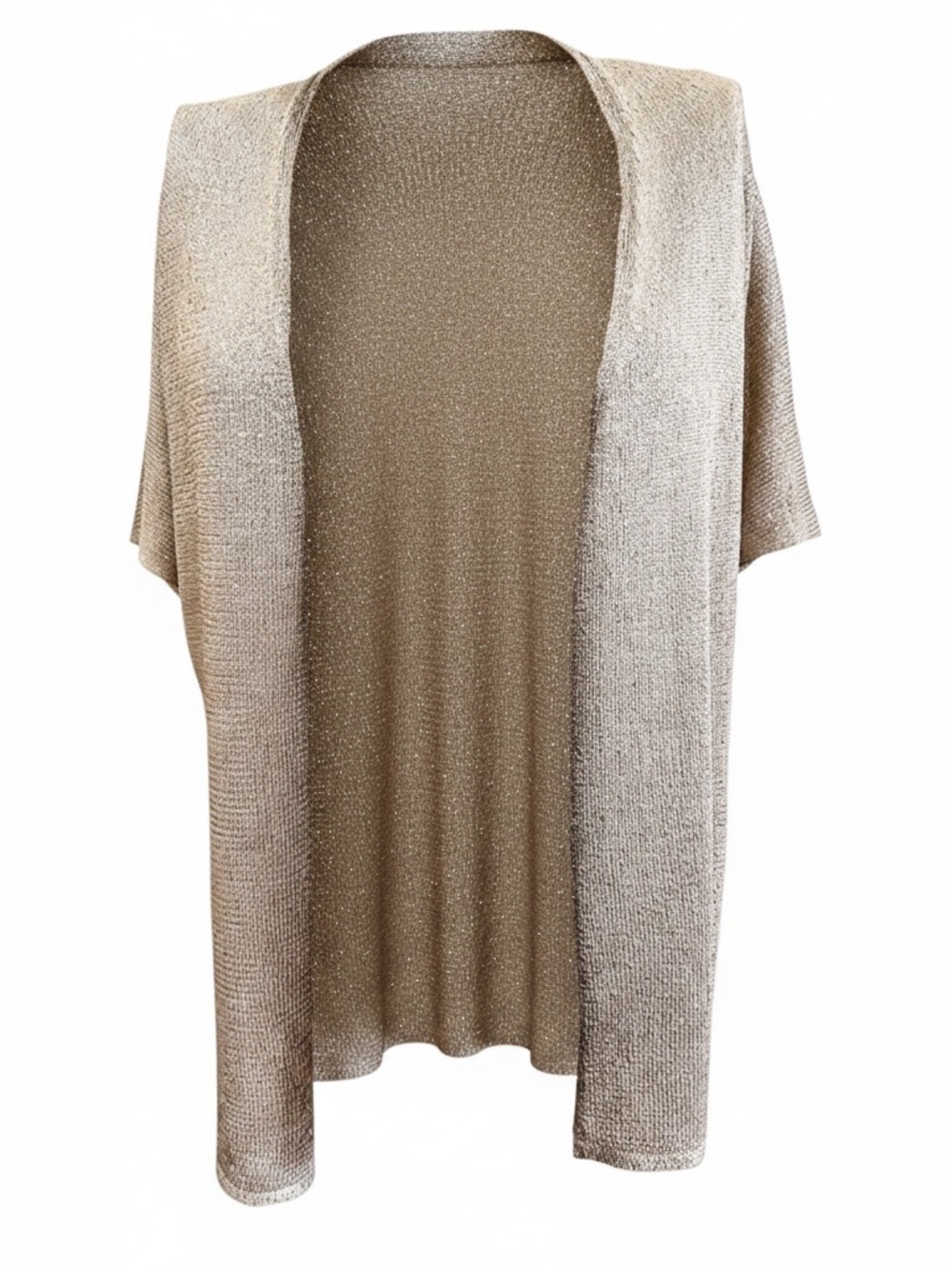 INC Silver Sparkle Short Sleeve Cardigan